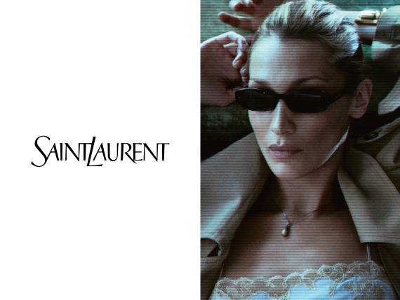 Bella Hadid Saint Laurent -aurinkolaseissa