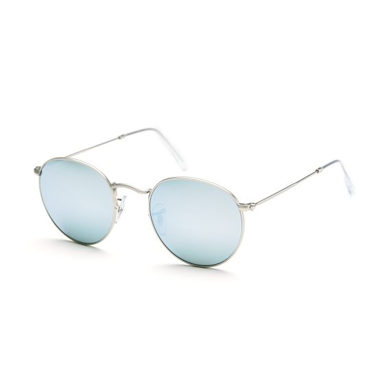 Ray-Ban Round metal flash lenses