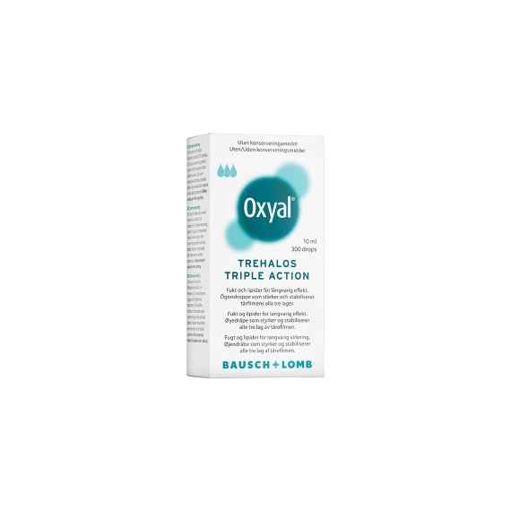 Oxyal Trehalos Triple Action Øjendråber 10 ml