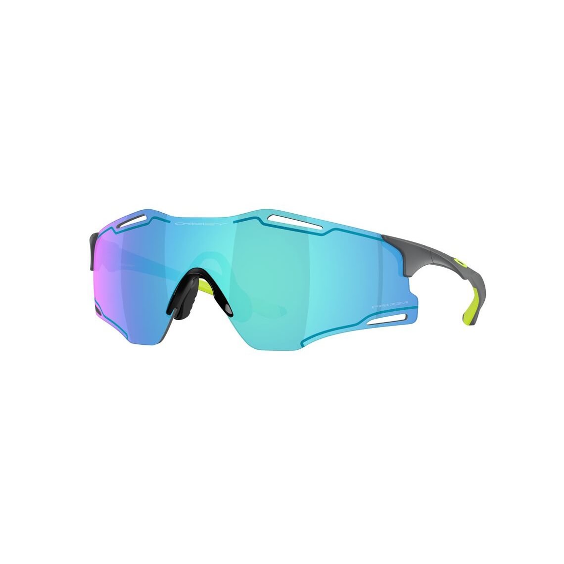 Oakley CYBR Zero Prizm Sapphire W/Uranium Ink OO9512-1239